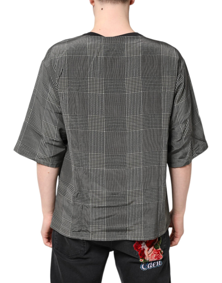 Dolce &amp; Gabbana Black White Graphic Print Short Sleeve T-shirt