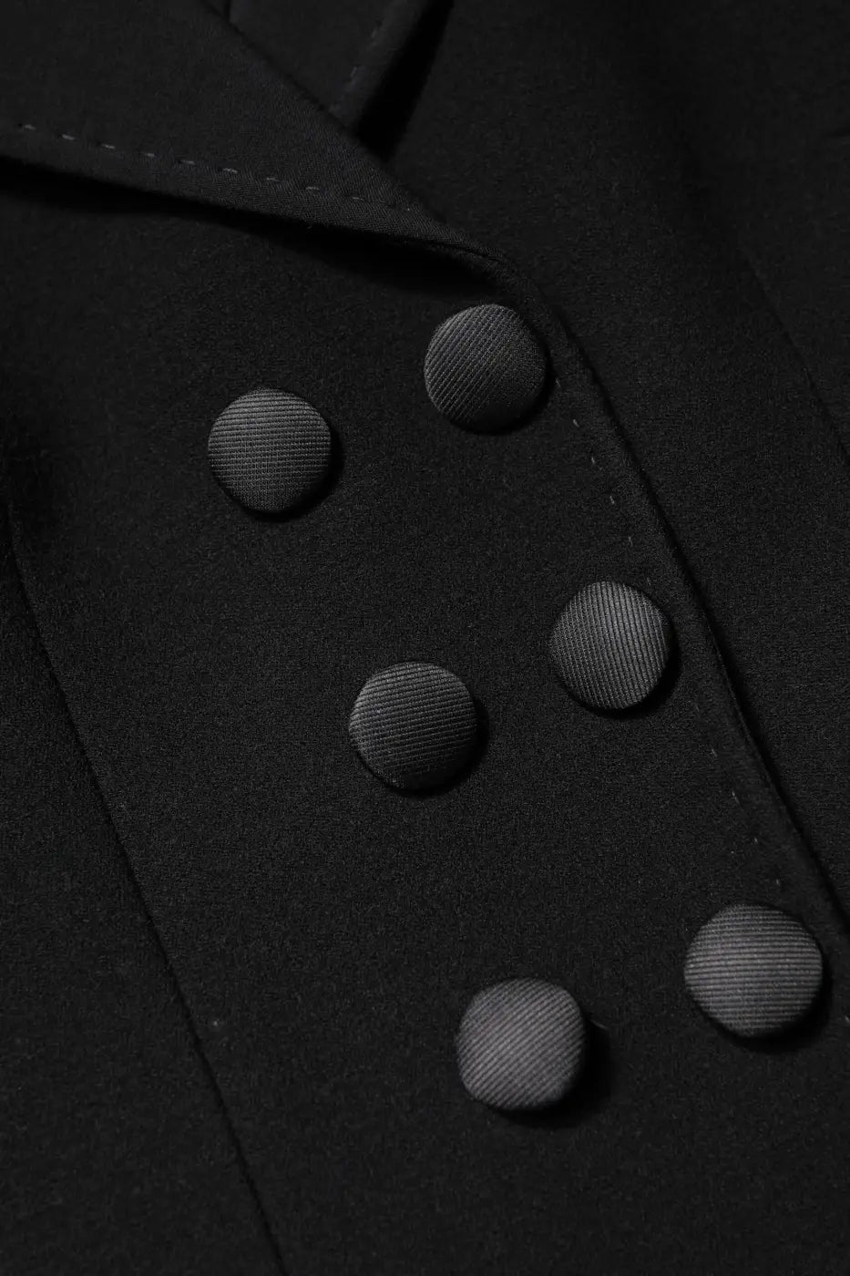 Dolce &amp; Gabbana Black Wool Double Breasted Coat Jacket