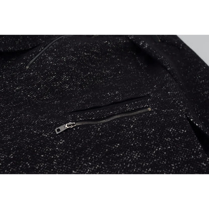 Dolce & Gabbana Black Wool Double Breasted Coat Men Jacket