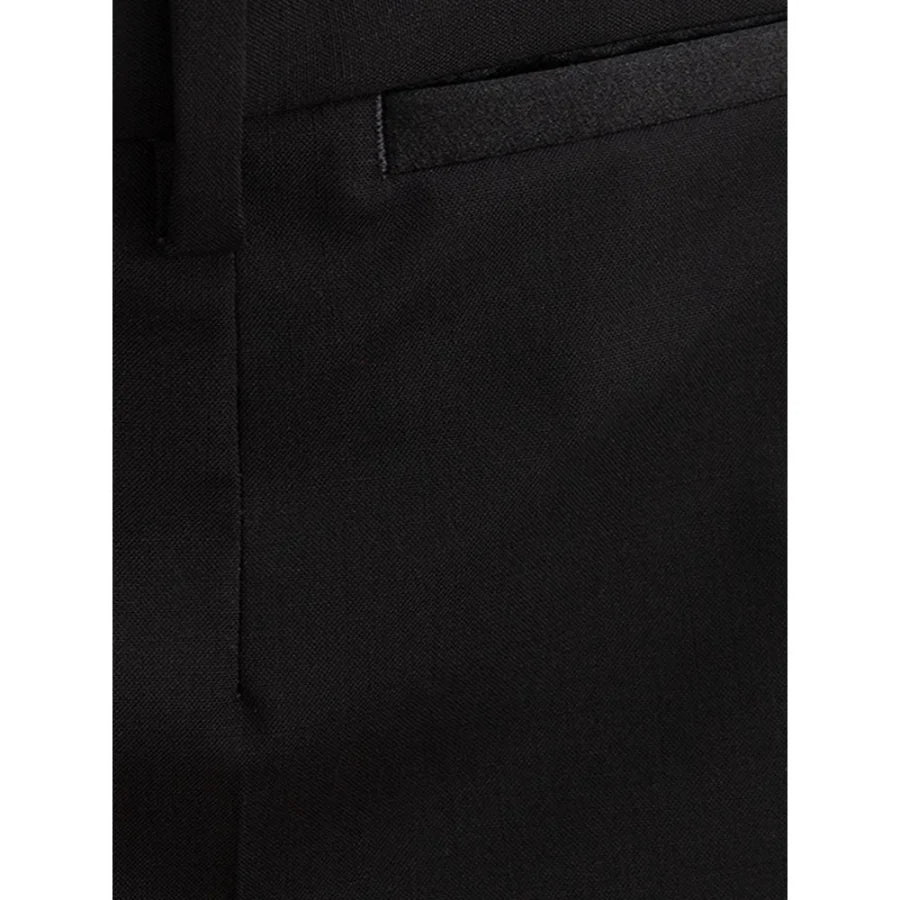 Dolce &amp; Gabbana Black Wool Dress Pants