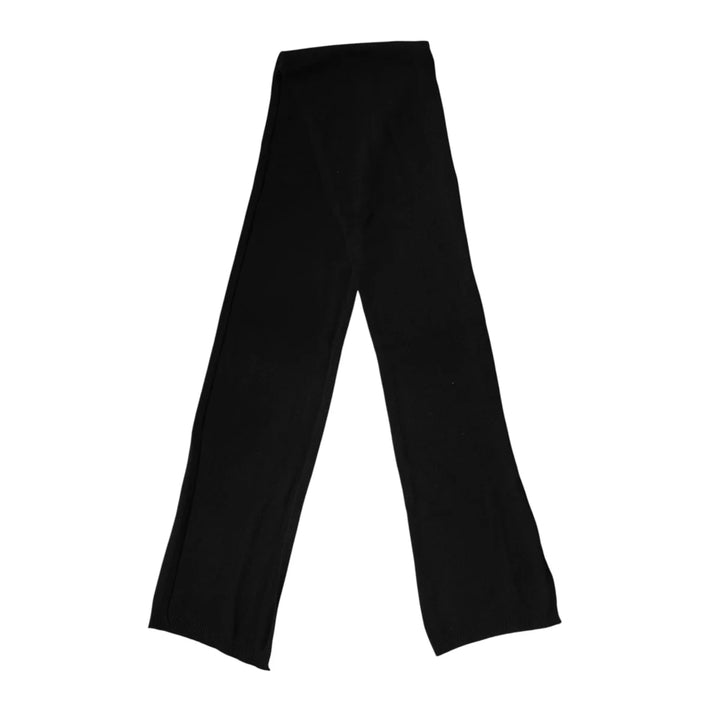 Dolce &amp; Gabbana Black Wool Knit Neck Wrap for Effortless Style