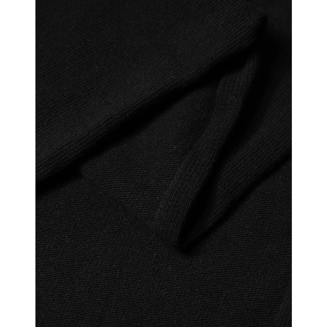 Dolce &amp; Gabbana Black Wool Knit Neck Wrap for Effortless Style