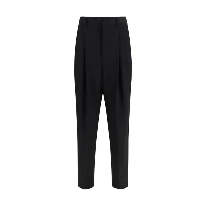 Dolce &amp; Gabbana Black Wool Oves Aries Dress Pants