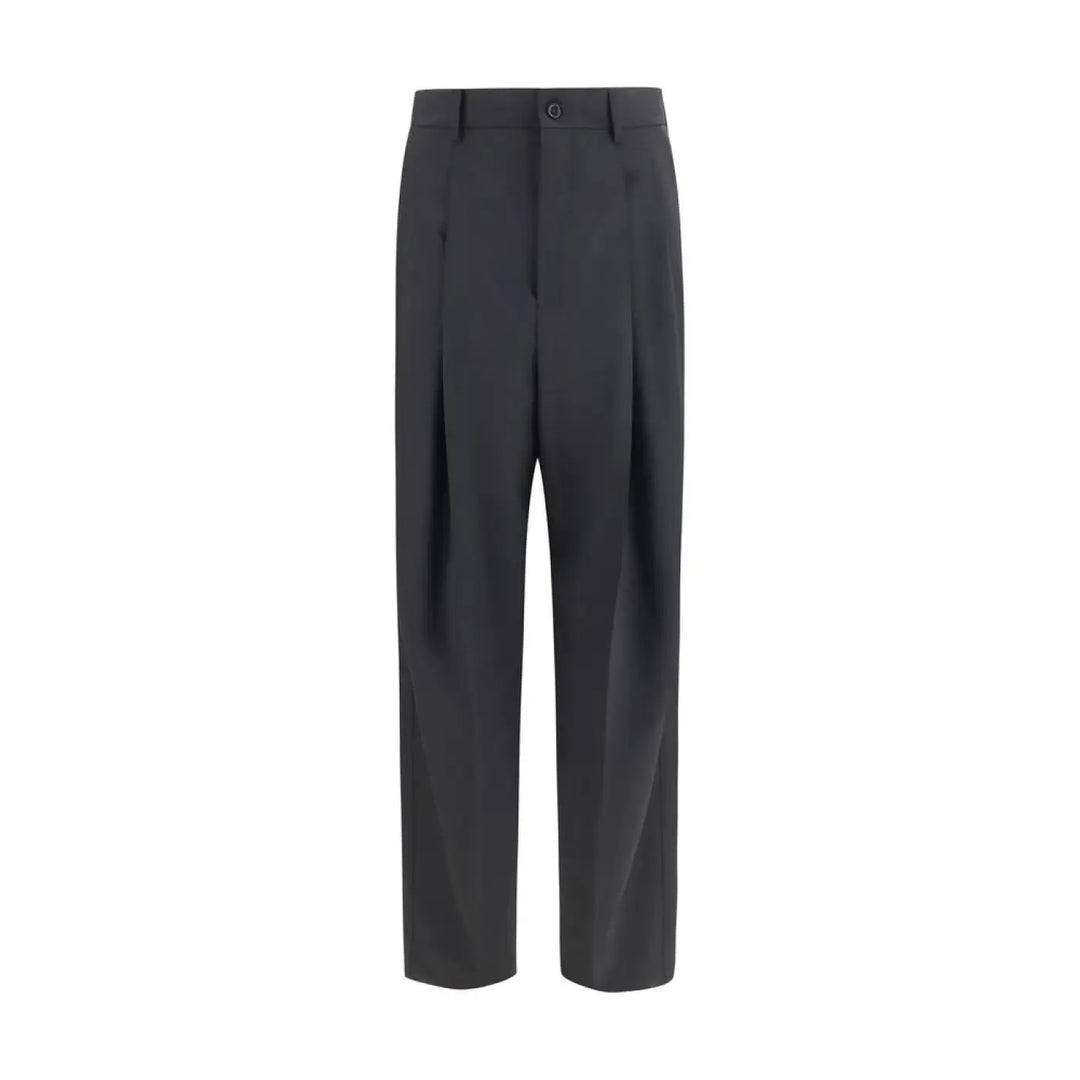 Dolce &amp; Gabbana Black Wool Oves Aries Dress Pants