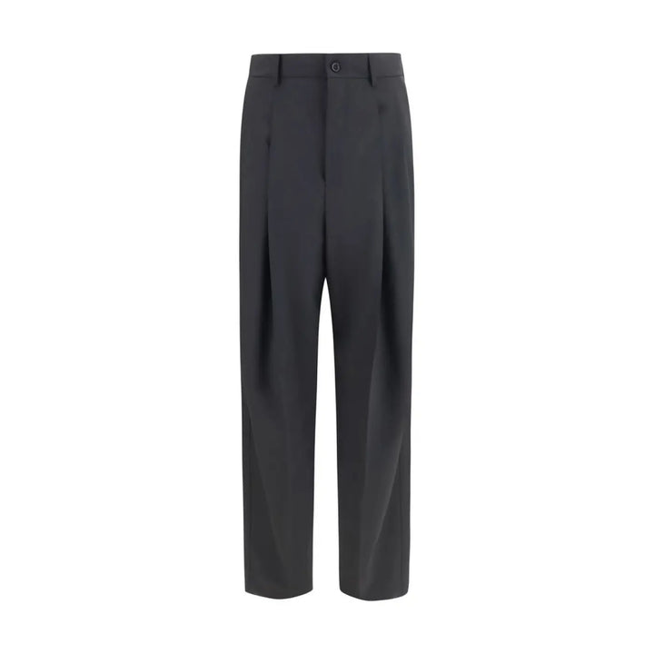 Dolce &amp; Gabbana Black Wool Oves Aries Dress Pants