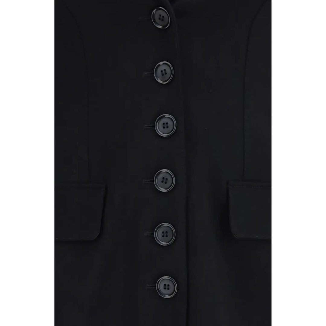 Dolce &amp; Gabbana Black Wool Oves Aries Full-length Jacket