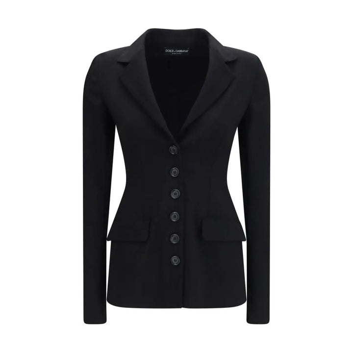 Dolce &amp; Gabbana Black Wool Oves Aries Full-length Jacket