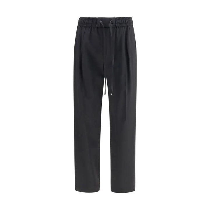 Dolce &amp; Gabbana Black Wool Oves Aries Joggers (workout Pants)