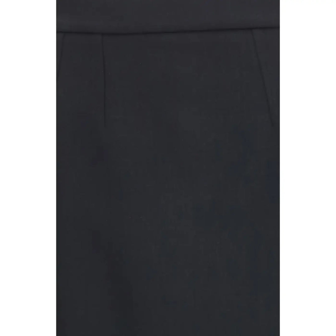 Dolce &amp; Gabbana Black Wool Oves Aries Long Skirt