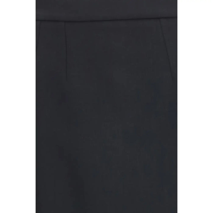 Dolce &amp; Gabbana Black Wool Oves Aries Long Skirt
