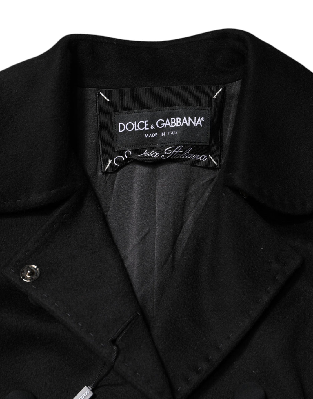 Dolce &amp; Gabbana Sport Jackets - Black Wool Sartoria Italiano Blazer Jacket