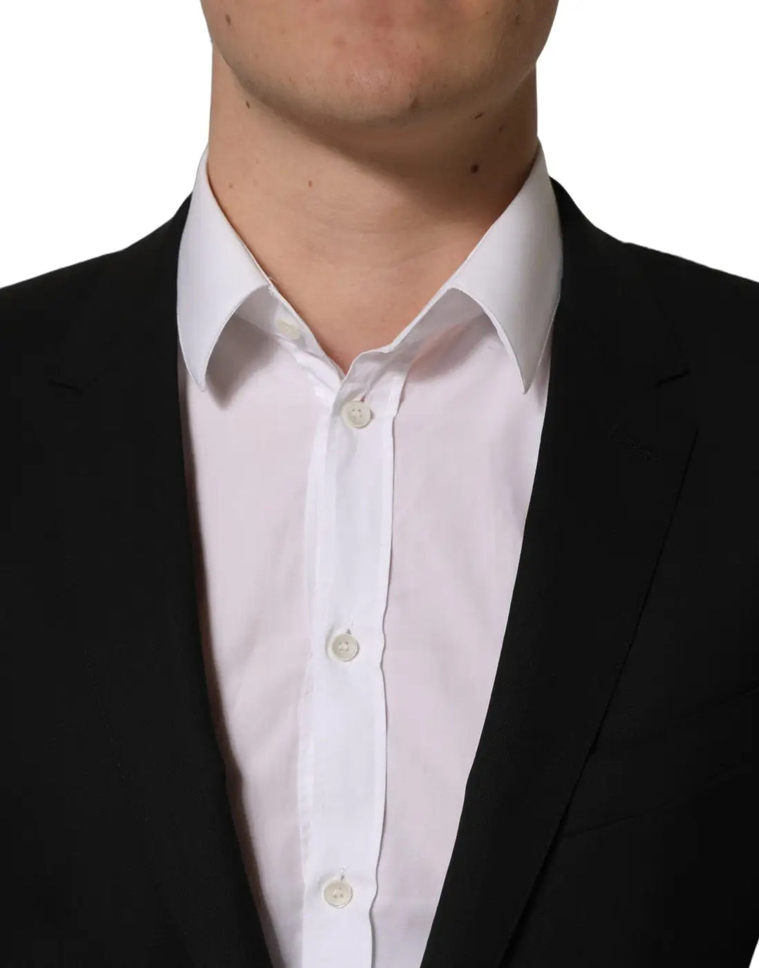 Dolce &amp; Gabbana Black Wool Single Breasted Blazer Jacket