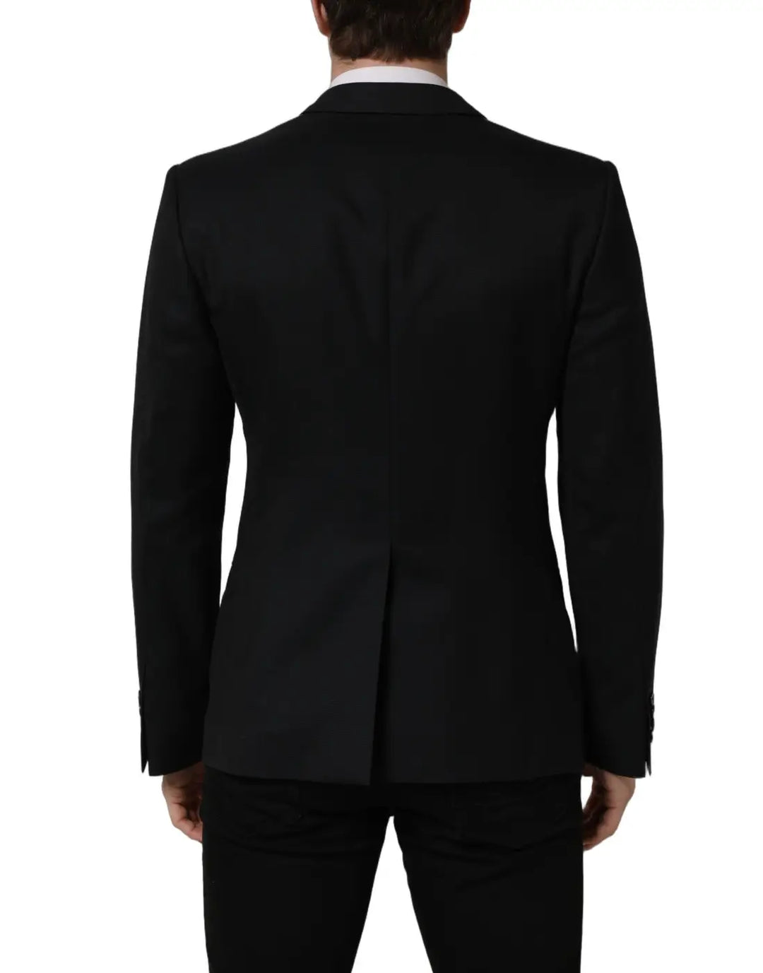 Dolce &amp; Gabbana Black Wool Single Breasted Blazer Jacket