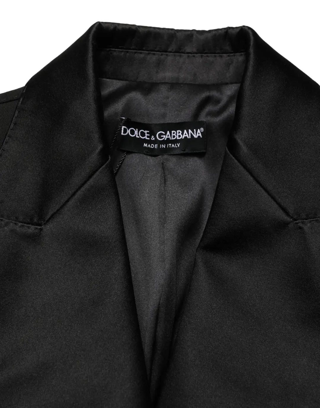 Dolce &amp; Gabbana Black Wool Single Breasted Blazer Jacket