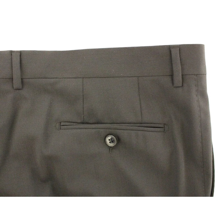 Dolce & Gabbana Black Wool Stretch Pleated Pants