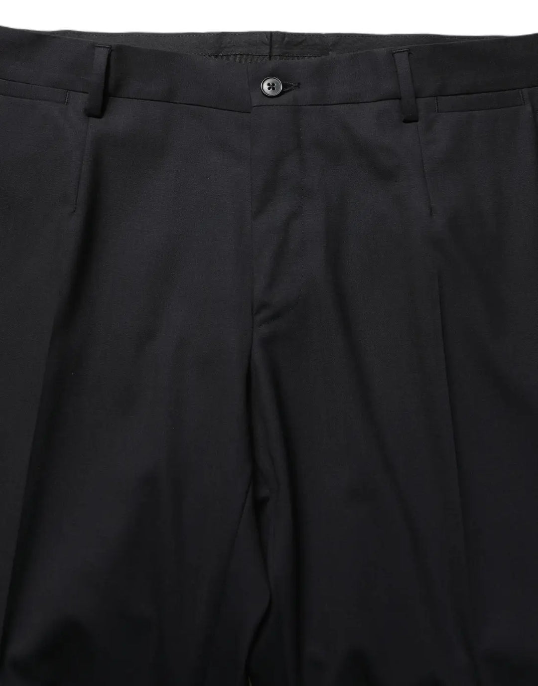 Dolce &amp; Gabbana Black Wool Tapered Leg Dress Trouser Pants