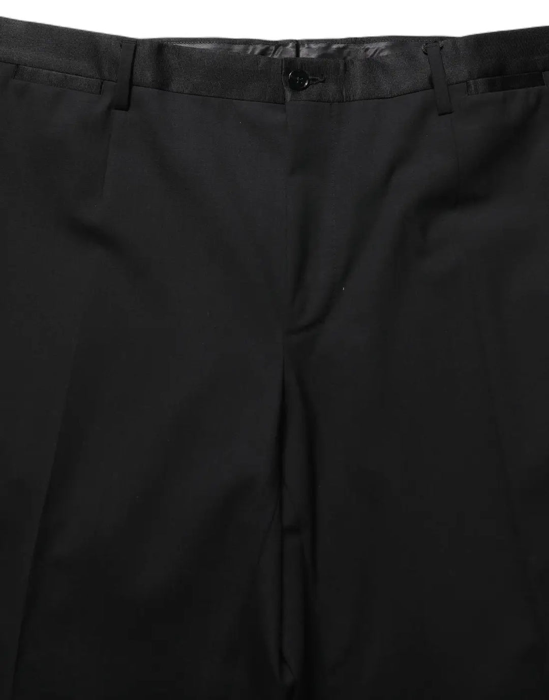 Dolce &amp; Gabbana Black Wool Tapered Leg Dress Trouser Pants