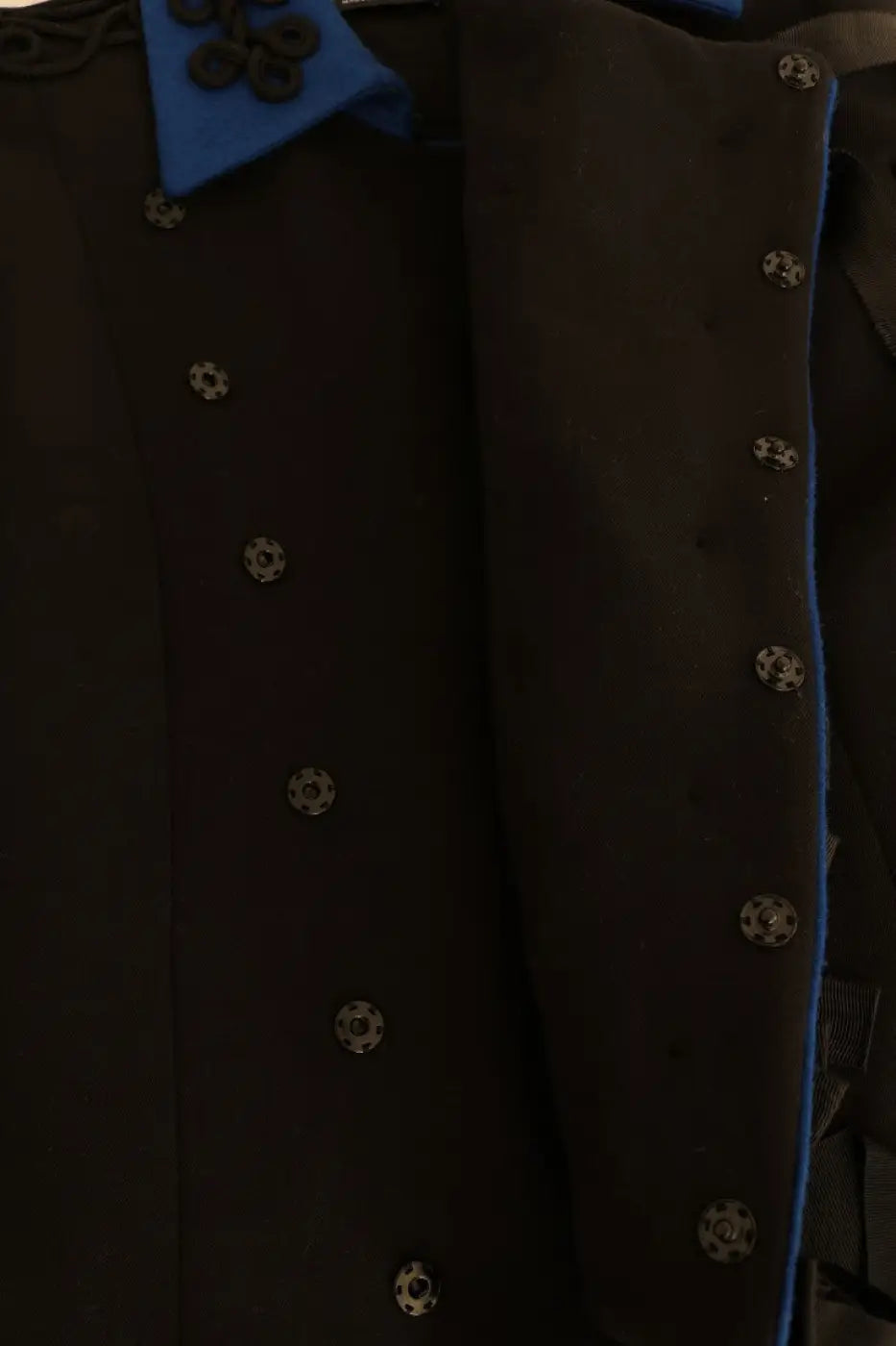 Dolce &amp; Gabbana Black Wool Trench Jacket