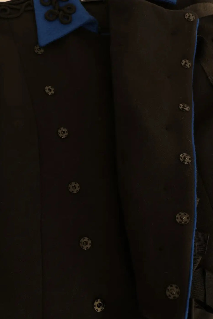 Dolce &amp; Gabbana Black Wool Trench Jacket