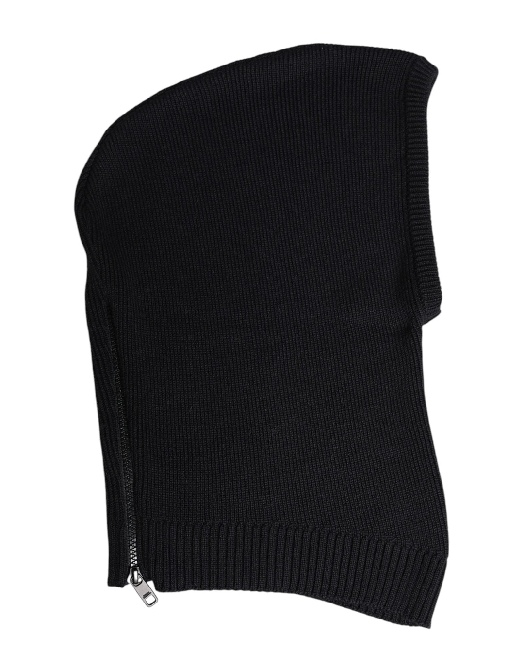Dolce &amp; Gabbana Black Wool Whole Head Wrap Balaclava Hat