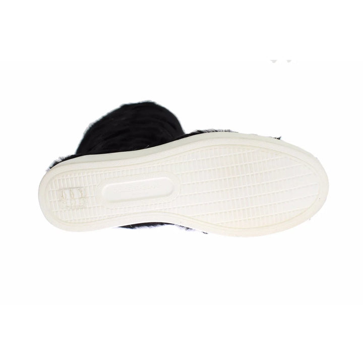 Dolce & Gabbana Black Xiangao Lamb Fur Leather Boots