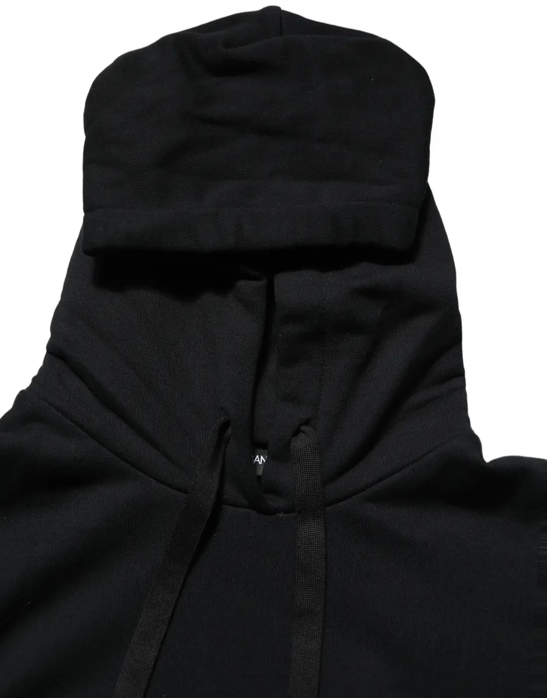 Dolce &amp; Gabbana BlackWhite Appliqué Hooded Sweatshirt Sweater
