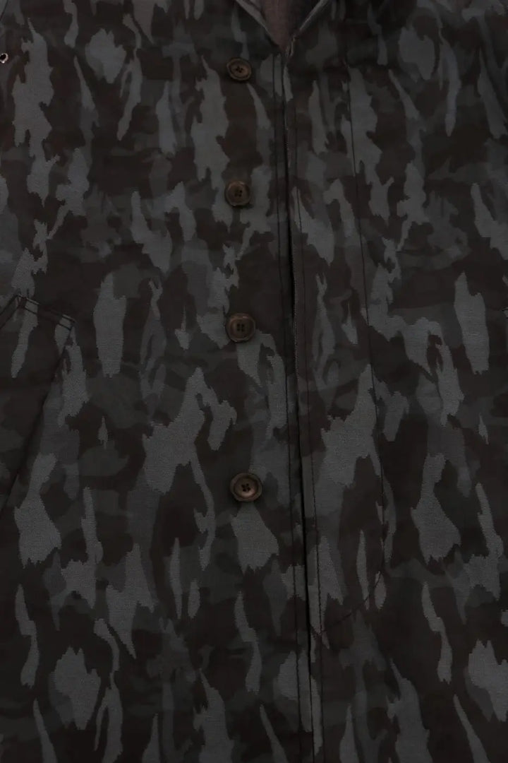 Dolce &amp; Gabbana Blue Camouflage Trench