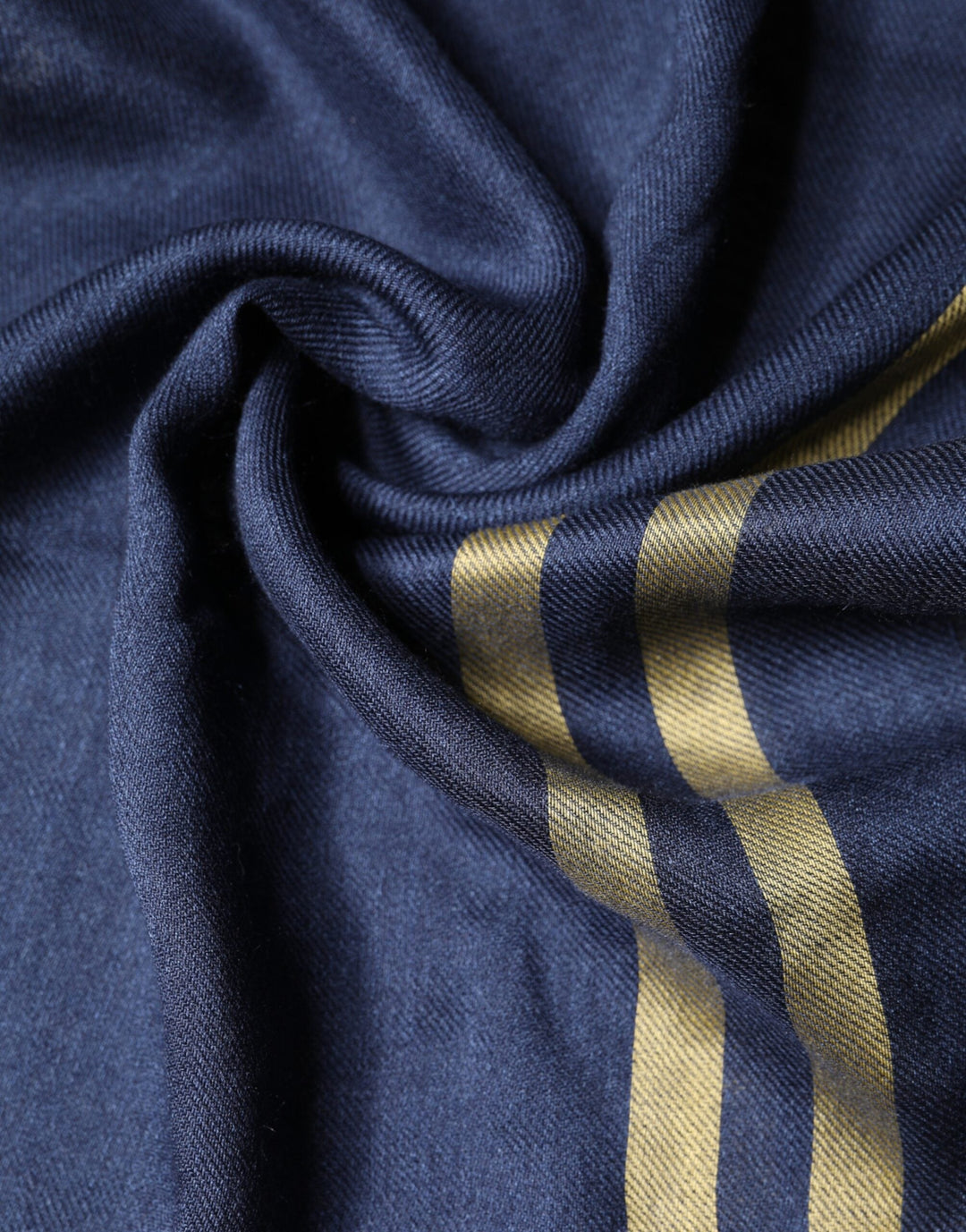 Dolce &amp; Gabbana Blue Cashmere Neck Wrap Shawl Fringes Scarf