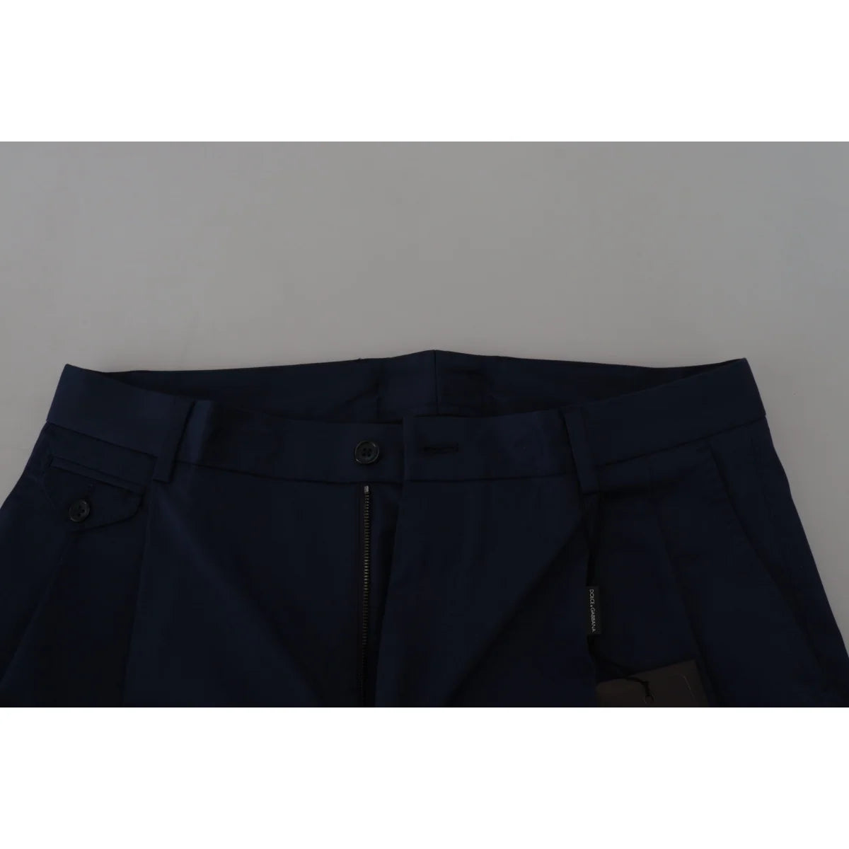 Dolce & Gabbana Blue Chinos Cotton Stretch Casual Shorts
