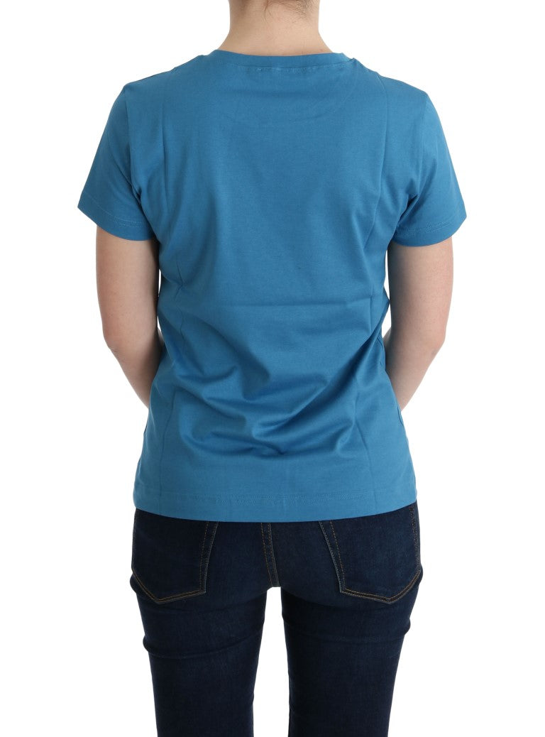 Dolce &amp; Gabbana - Blue Cotton 2017 Motive T-Shirt