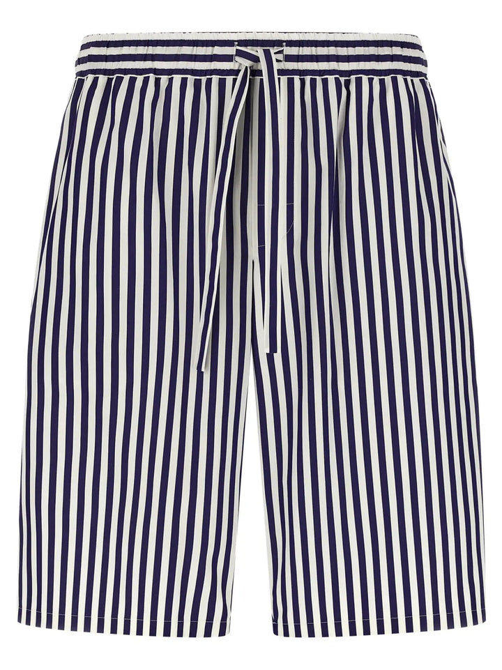Dolce &amp; Gabbana Blue Cotton Bermuda Shorts