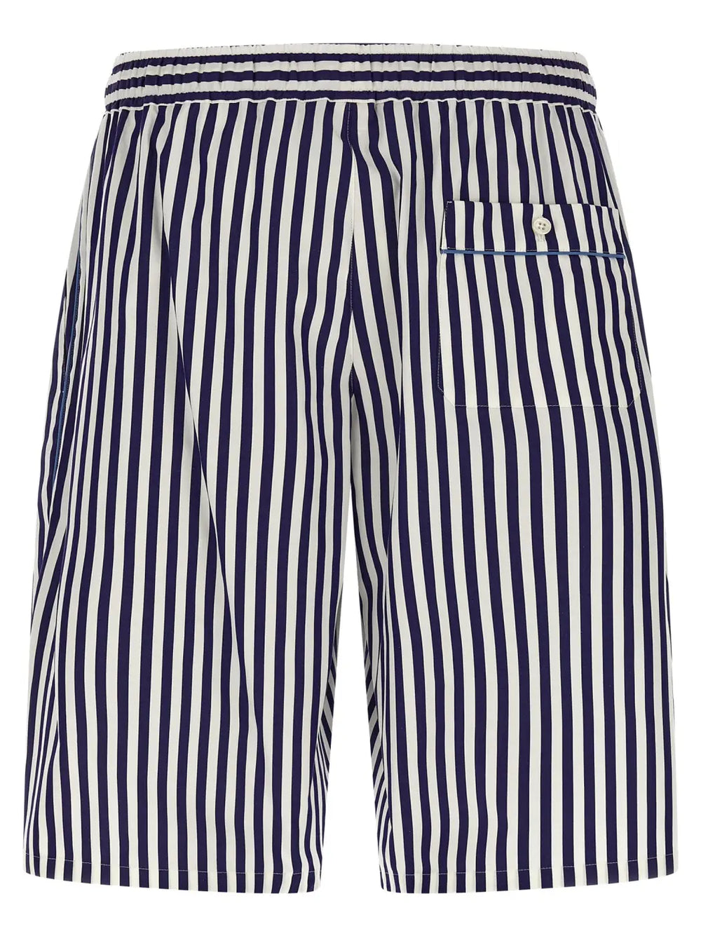 Dolce & Gabbana Blue Cotton Bermuda Shorts