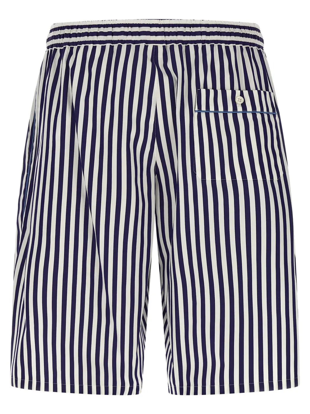 Dolce &amp; Gabbana Blue Cotton Bermuda Shorts