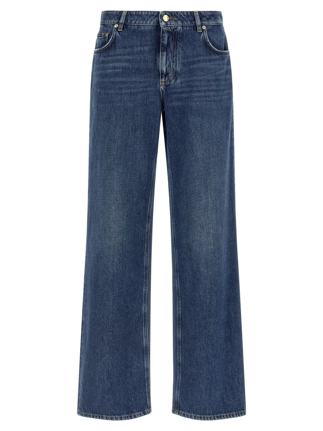 Dolce &amp; Gabbana Blue Cotton Relaxed Fit Jeans