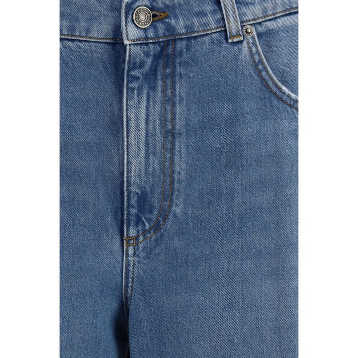 Dolce &amp; Gabbana Blue Cotton Relaxed Fit Jeans