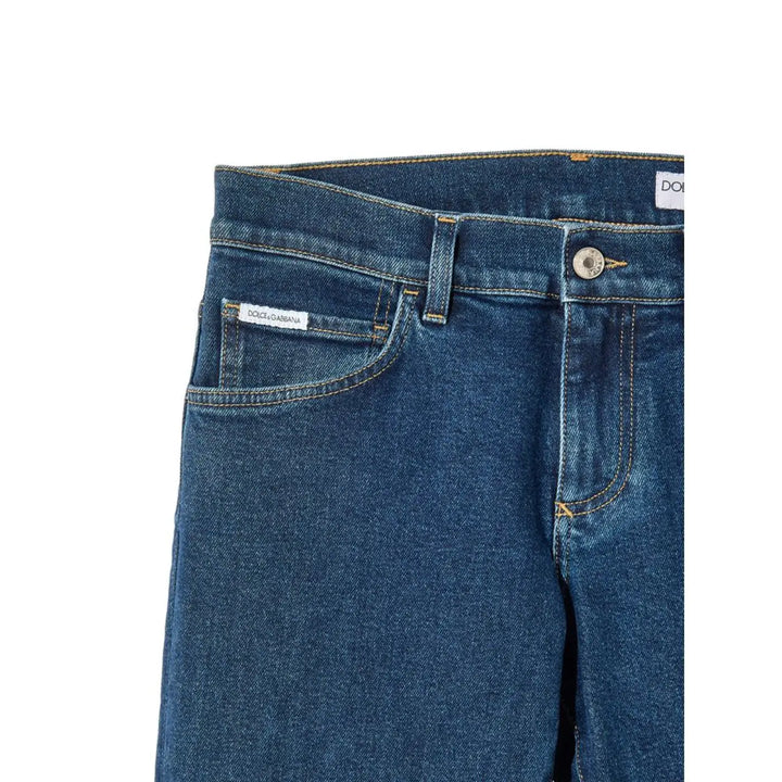 Dolce &amp; Gabbana Blue Cotton Skinny Jeans