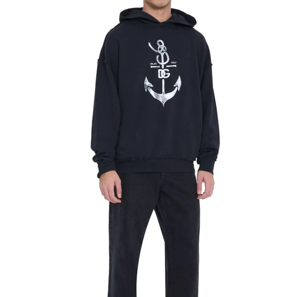 Dolce & Gabbana Blue Cotton Sweatshirt