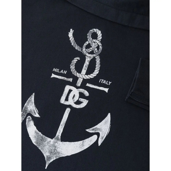 Dolce &amp; Gabbana Blue Cotton Sweatshirt