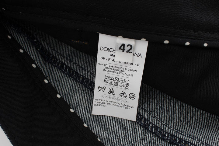 Dolce &amp; Gabbana Blue Denim Cotton Capri Torero Jeans