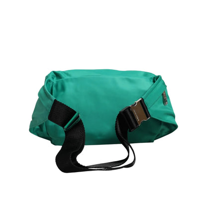 Dolce & Gabbana Blue Fanny Pack with Sleek Logo Plaque