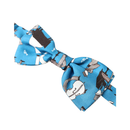 Dolce Gabbana Blue Jazz Club Bow Tie Spectacular &