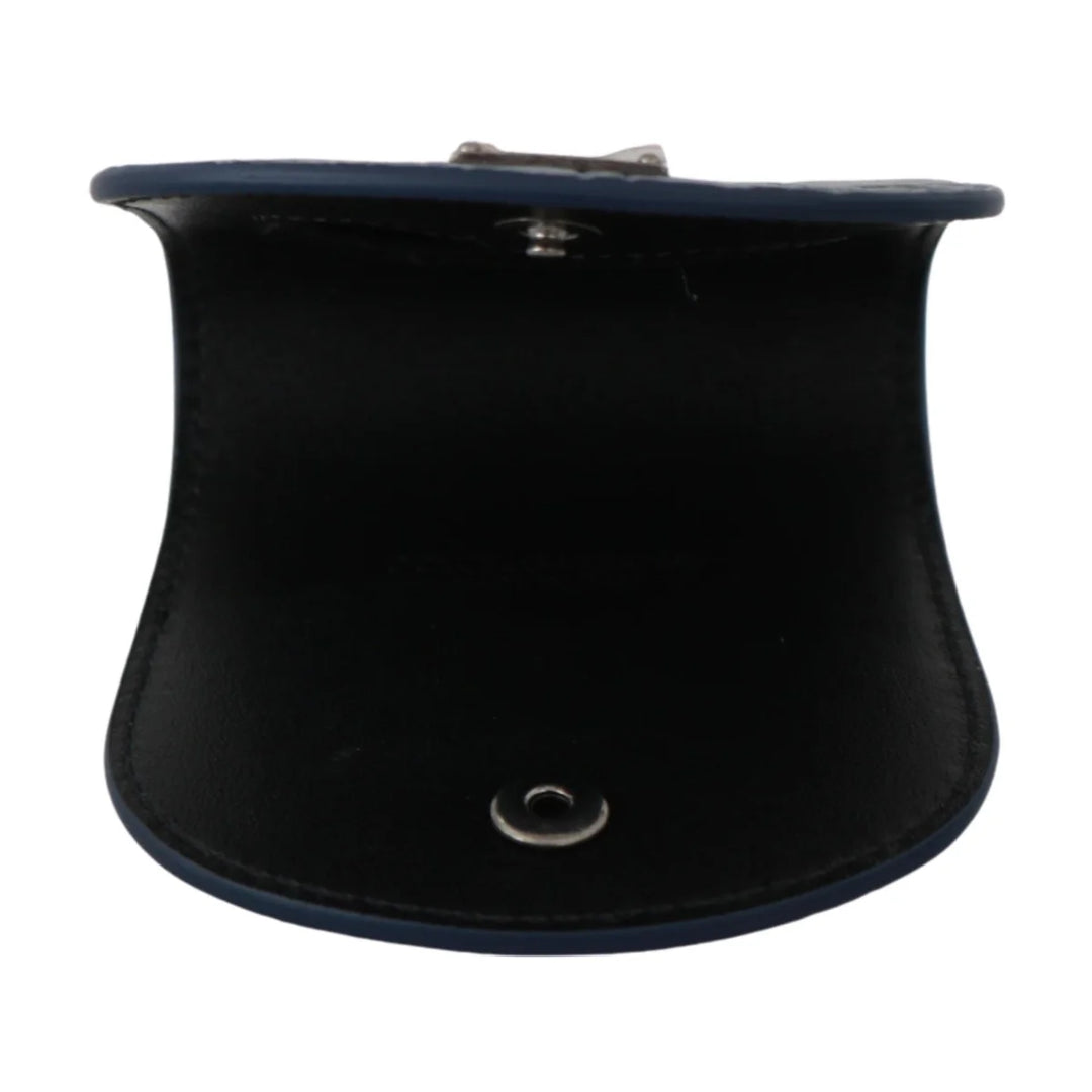 Dolce & Gabbana Blue Leather Holder Pocket Condom Case