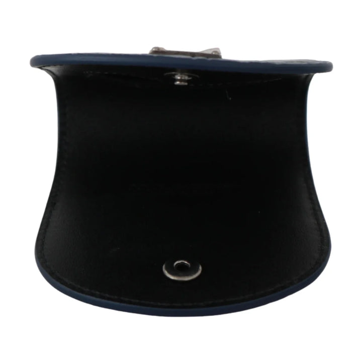 Dolce & Gabbana Blue Leather Holder Pocket Condom Case