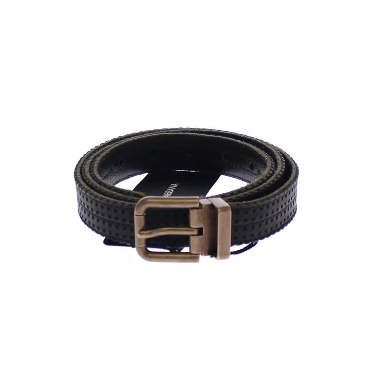 Dolce & Gabbana Blue Leather Logo Belt