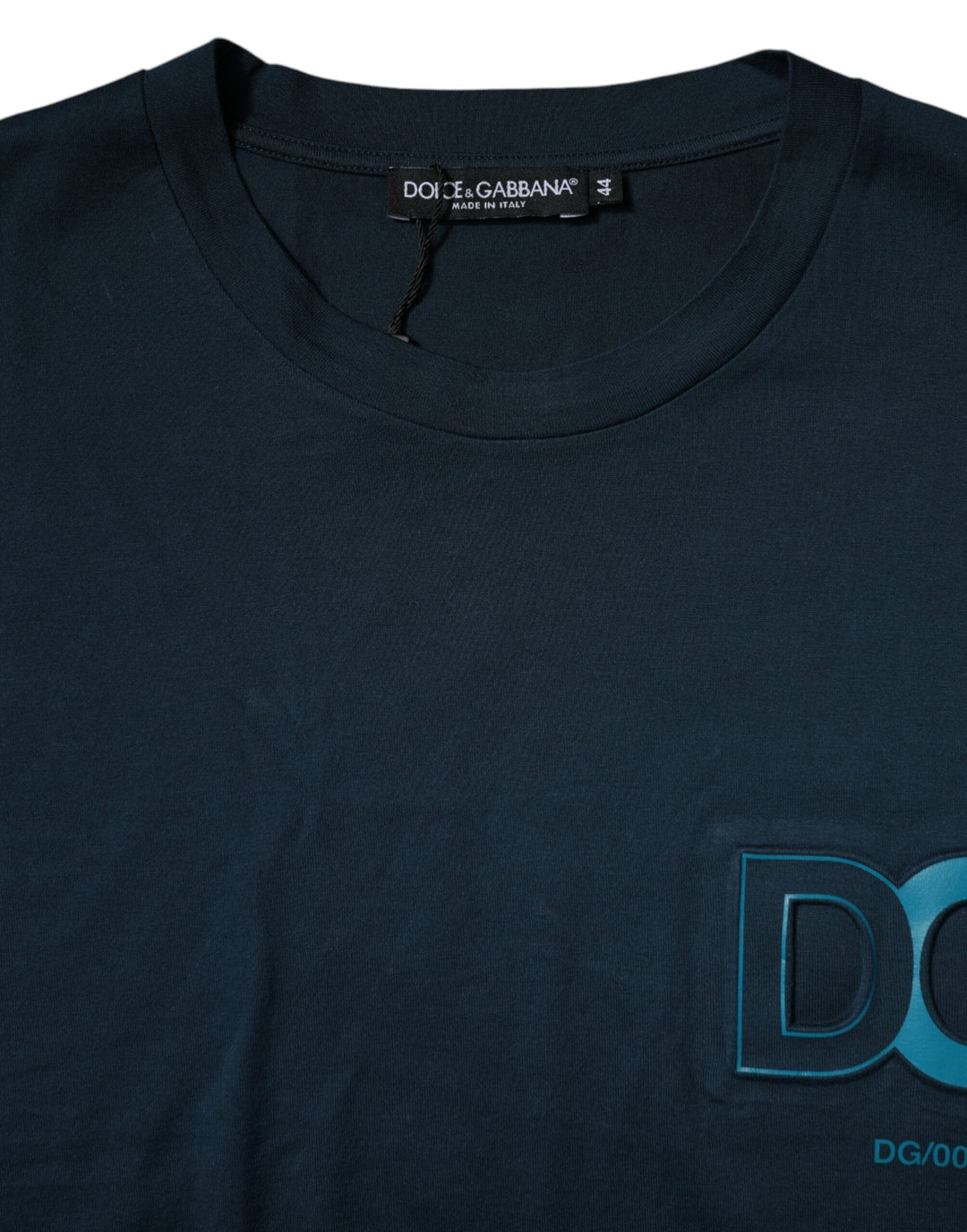 Dolce &amp; Gabbana Blue Logo Crew Neck Short Sleeves T-shirt