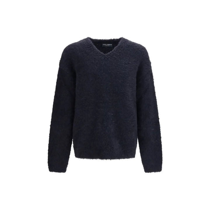 Dolce &amp; Gabbana Blue Marabou Sweatshirt