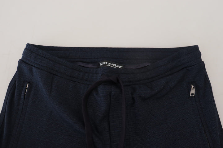 Dolce &amp; Gabbana Blue Mens Sport Cotton Sweatpants Pants