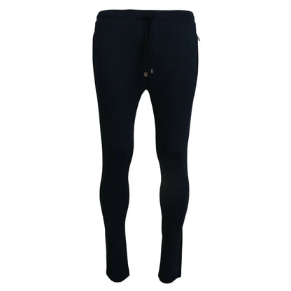 Dolce & Gabbana Blue Mens Sport Cotton Sweatpants Pants