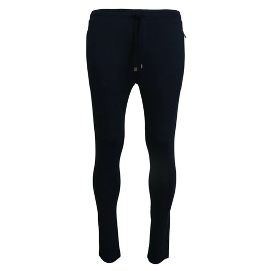 Dolce & Gabbana Blue Mens Sport Cotton Sweatpants Pants