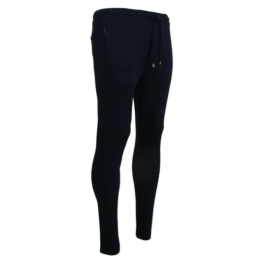 Dolce & Gabbana Blue Mens Sport Cotton Sweatpants Pants